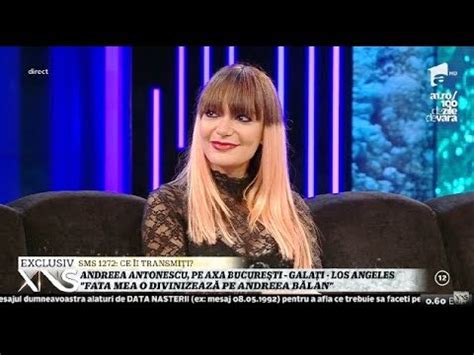 Andreea a apelat la medicii esteticieni andreea antonescu are o relație de 14 ani cu traian spak, cel care îi este soț și care locuiește în america. Andreea Antonescu: "Fiica mea o divinizează pe Andreea ...