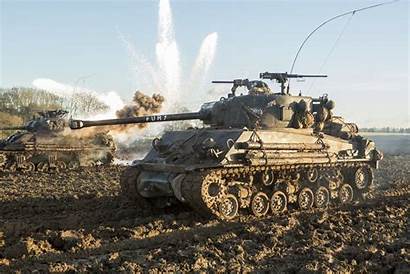 Fury Tank Sherman M4 Battle Desktop War