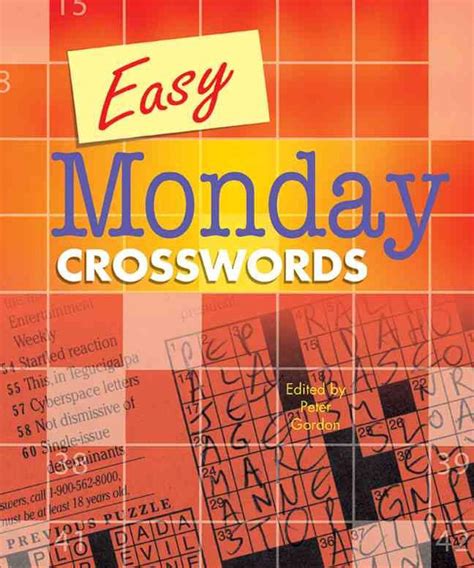 Easy Monday Crosswords By Peter Gordon English Spiral Book Free