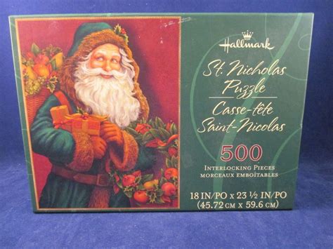 4.6 out of 5 stars. Hallmark St.Nicholas Christmas Santa JigSaw Puzzle 500 Pc ...