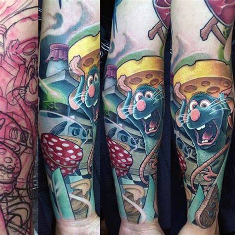 Flower tattoos have a way of bringing life and beauty to a design. 70 Cartoon Tattoos For Men - Animation Ink Design Ideas