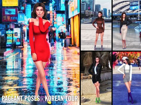 Sims4lifestories Korean Tour Pageant Poses By Heart Melanie Sims