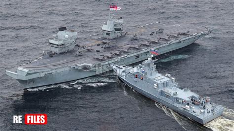 Uk Aircraft Carrier Intercepts By Two Russian Spy Ship In North