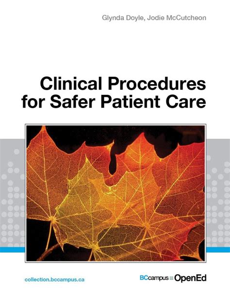 Clinical Procedures For Safer Patient Care Open Textbook