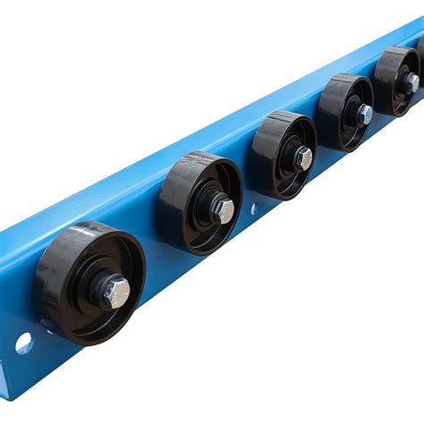 Conveyor Rails 5ft Flow Rail With Plastic Skate Wheels T1