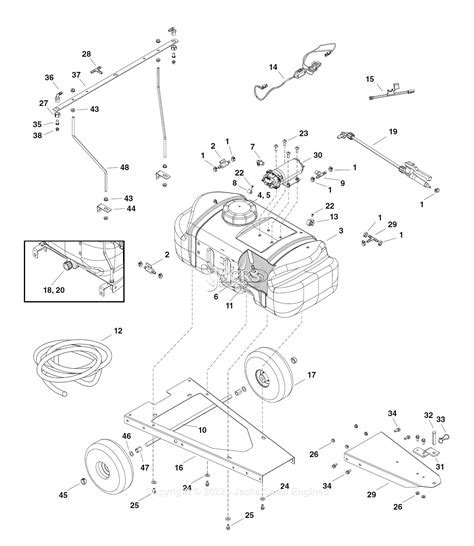 Agri Fab Gal Tow Sprayer Parts Diagram For Parts List