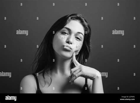 Pursed Lips Black And White Stock Photos And Images Alamy