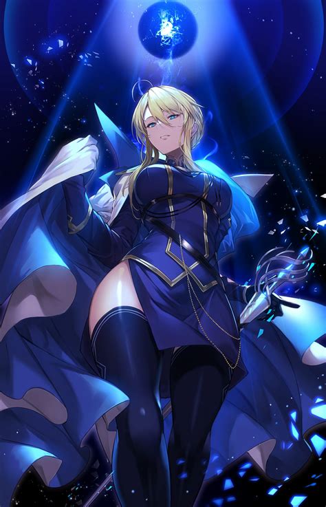 Artoria Pendragon Artoria Pendragon And Artoria Pendragon Fate And 1 More Drawn By Kakage