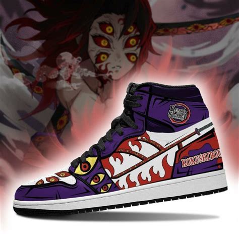 Kokushibou Sneakers Costume Demon Slayer Anime Shoes Mn04