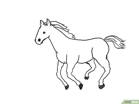 4 Cara Untuk Menggambar Kuda Wikihow