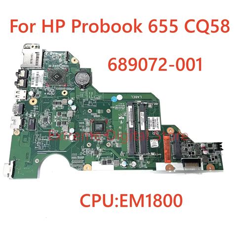 For Hp Probook 655 Cq58 Laptop Motherboard 689072 001 With Cpu Em1800