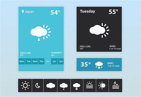 Maybe you would like to learn more about one of these? Weather widget UI - Freebiesbug