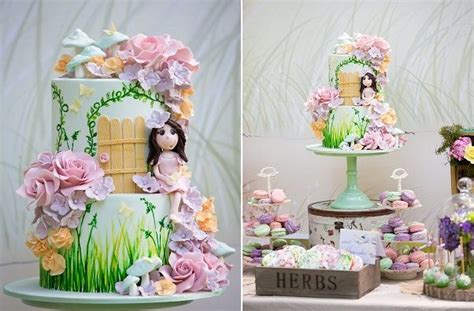 Fairy Garden Cake Garden Cakes Fairy Cake Fairy Birthday Cake