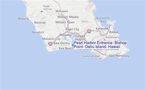 Pearl Harbor Entrance Bishop Point Oahu Island Hawaii Tide Station
