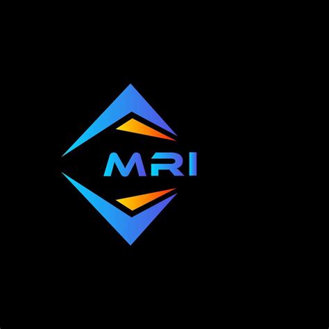 Mri Abstract Technology Logo Design On Black Background Mri Creative