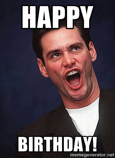 Funny Happy Birthday Meme Of Jim Carrey Image Picsmine