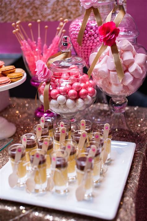 Karas Party Ideas Glamorous Pink Gold 40th Birthday Party Via Karas Party Ideas