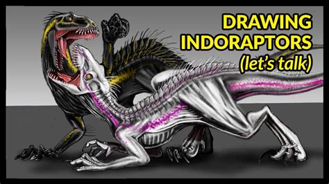 Drawing The White Indoraptor Jurassic World Fallen Kingdom Youtube