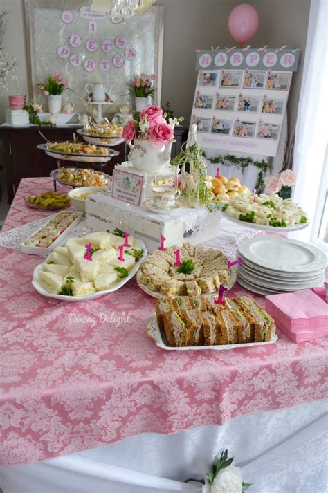 Dining Delight Lets Partea Garden Tea Party For 1st Birthday
