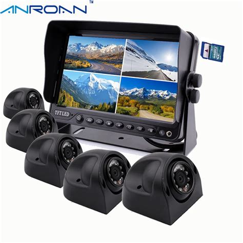 9 Dvr Recorder Monitor Car Rear View Camera System 5 X Side Camera For