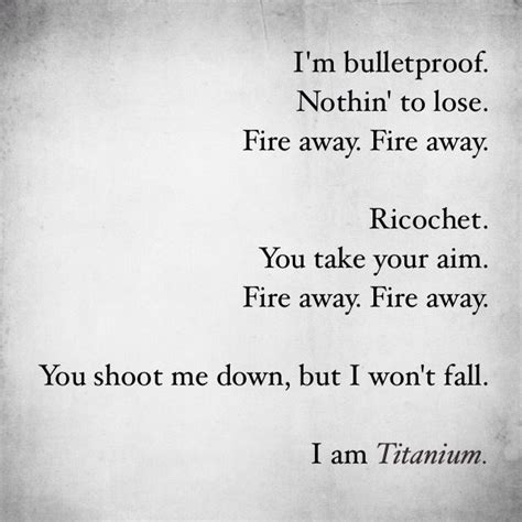 Taken from guetta's fifth studio album, nothing but the beat, the song was written by sia, david guetta, giorgio tuinfort and afrojack. Titanium | Sia. Still singing this song as I go thro hard ...