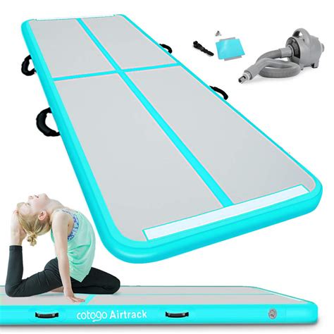 This thing looks and feels like a real airtrack but for like half the price. FBSPORT Airtrack Tumbling Mat 3M Length Inflatable ...