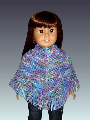 Ravelry Poncho Fits American Girl And 18 Inch Dolls Pattern By Jo