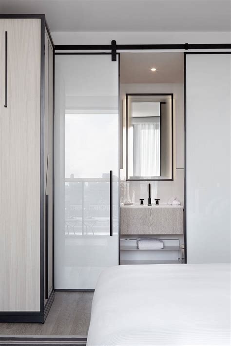 This door is made with metal frame and full glass panels to prevent water from leaking out. Best Sliding Door Designs That You Can Have In Your Home