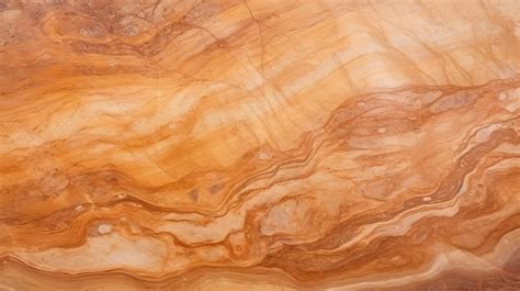 Detailed Texture Of Brown Sand Marble Wall Surface In Closeup