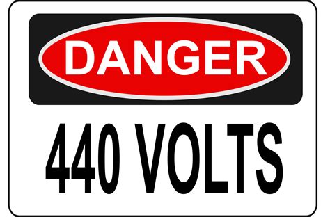Clipart Danger 440 Volts
