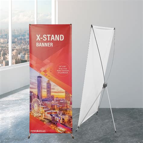 X Stand Banners 24 X 63 Fastandeasy
