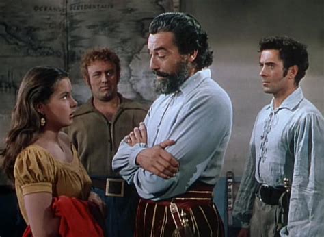 Tyrone Power Lee J Cobb Cesar Romero And Jean Peters In Captain