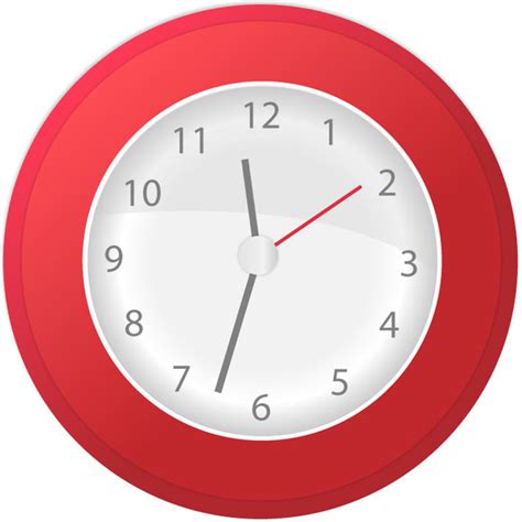 Red Clock Clip Art