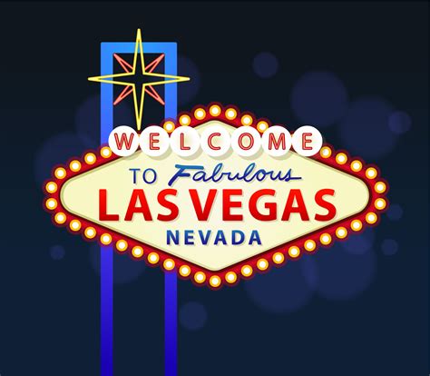 Bienvenido A Las Vegas Sign 491861 Vector En Vecteezy