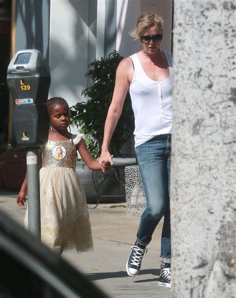 Charlize theron shops with her kids at the farmer's market in studio city. Charlize Theron, Jackson Theron - Charlize Theron and ...