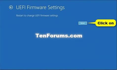 Boot To UEFI Firmware Settings From Inside Windows Tutorials