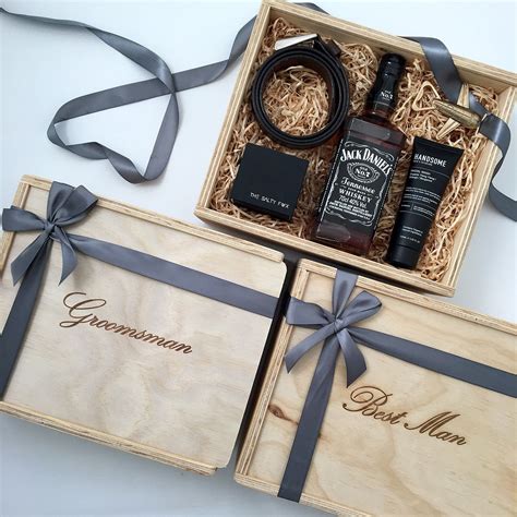 Best Man Groomsman Gift Box Custom Engraved Sağdıç hediyeleri