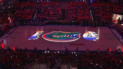 Florida Gators Basketball Season 100 Intro Court Projection 2018 19 Youtube