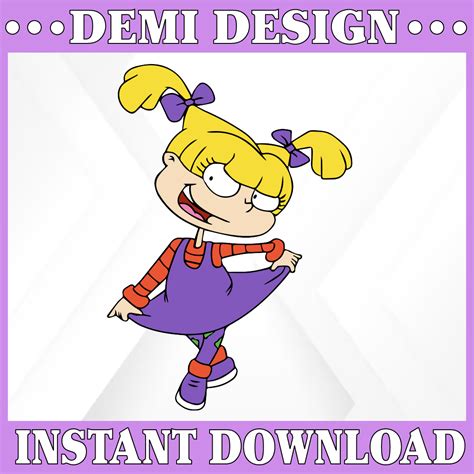 Angelica Pickles Rugrats Svg Png Dxf Cricut Silhouette Cu Inspire