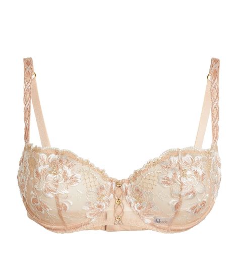 Aubade Pink Lace Half Cup Bra Harrods Uk