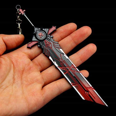 Genshin Impact Katana Sword Keychain Cosplay Katana Ghost Blade Metal