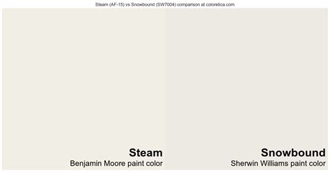 Benjamin Moore Steam Af Vs Sherwin Williams Snowbound Sw