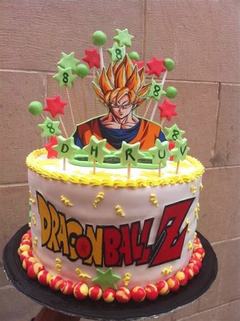 The main character is kakarot, better known as goku, a representative of the sayan warrior race, who, along with other fearless heroes, protects the earth from all kinds of villains. Dragon Ball Z Birthday Cake For Boys | Birthday Cake Ideas ...