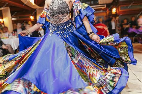 Premium Photo Beautiful Gypsy Girls Dancing In Traditional Colorful Clothing Roma Gypsy