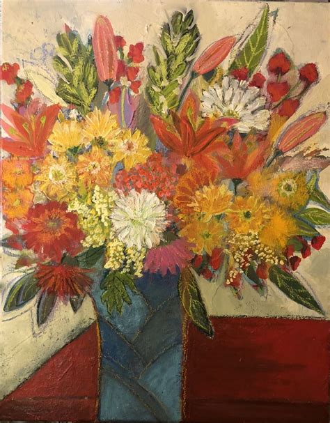 Mixed Media Floral On Canvas Art Painting Canvas