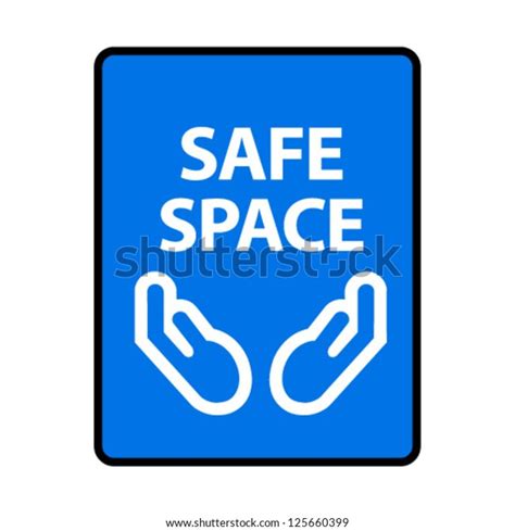 Safe Space Officebusiness Sign Formatted Fit Stock Vector Royalty Free