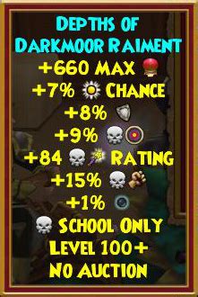 I need a really detailed guide explaining when and where to get some good 100: Darkmoor Gear Drop Guide | Wizard101 - Swordroll's Blog ...
