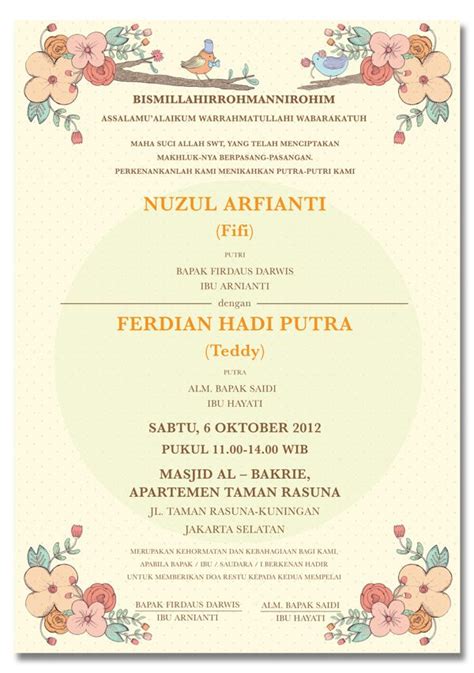 Konsep Undangan Pernikahan Indonesia Fifi Teddy Wedding Invitation