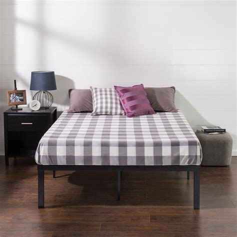 Find upholstered, wood, and metal platform bed frames as well as adjustable beds. Zinus Quick Lock 16 in. Full Metal Platform Bed Frame-HD ...