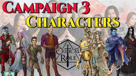 Meet The Critical Role Campaign 3 Characters Current Kick